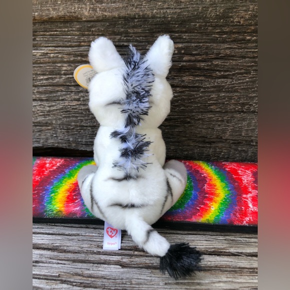 Ty Beanie Babies Baby Stripes the Zebra stuffed animal Toy Plushie cute plush - Picture 3 of 13
